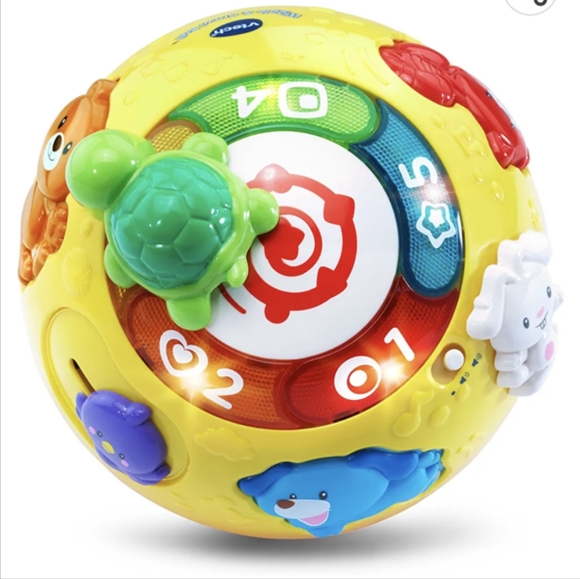 VTech Wiggle and Crawl Ball With Animal Friends Encourages Motor Skills - Picture 3 of 6